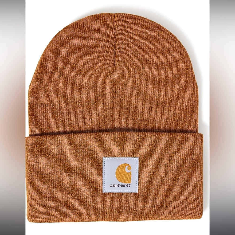 CARHARTT cuff knit beanie - OS carhartt brown